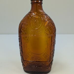 1788 Armstrong Brown Amber Whiskey Glass Bottle